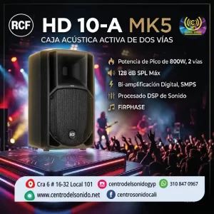 caja acùstica activa de dos vìas portable hd 10 a mk5