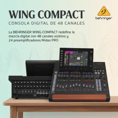 consola digital de 48 canales behinger wing compact