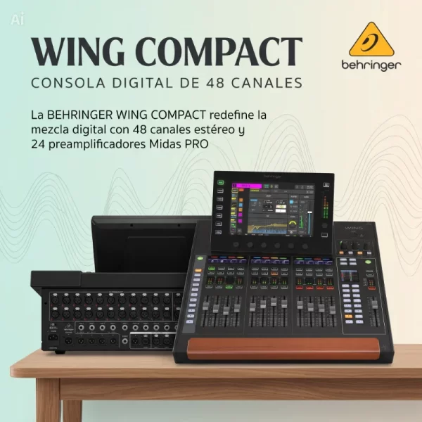 consola digital de 48 canales behinger wing compact