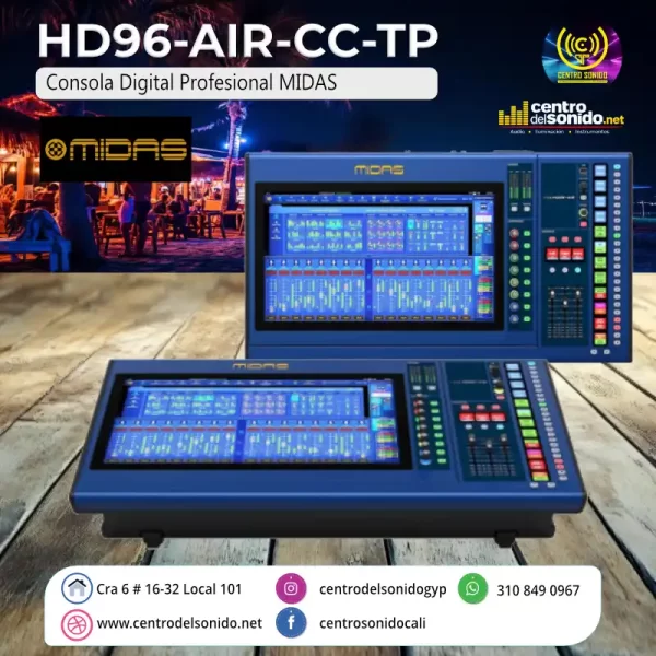 consola digital profesional midas hd96 air cc tp consola digital profesional midas hd96 air cc tp