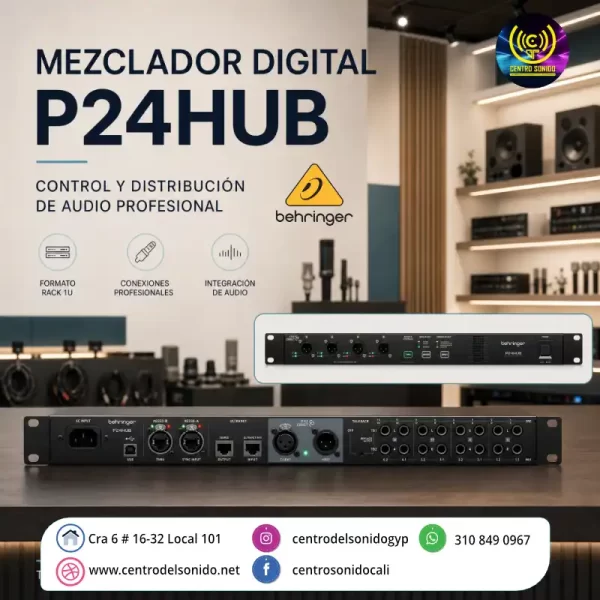 mezclador digital behringer p24 hub mezclador digital behringer p24 hub