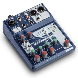 consola mezcladora con interfaz usb soundcraft notepad 5