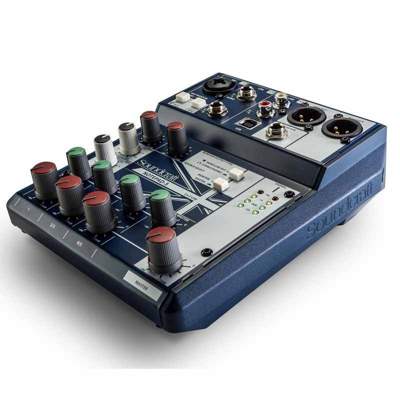 Consola-Mezcladora-con-interfaz-USB-Soundcraft-Notepad-503 consola mezcladora con interfaz usb soundcraft notepad 5