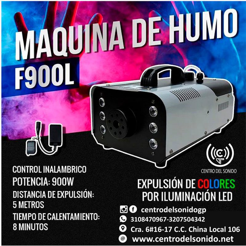 maquina de humo f900l pl pro light maquina de humo f900l pl pro light