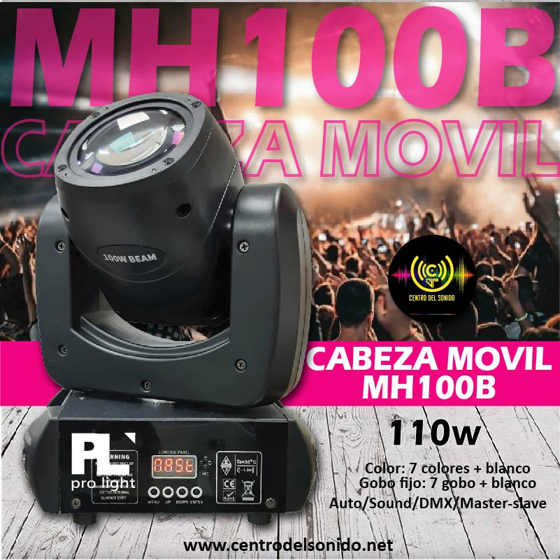 cabeza movil mh100b pl pro light cabeza movil mh100b pl pro light