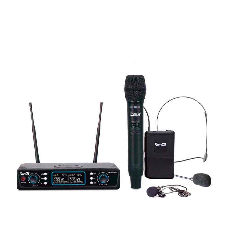 UHF 322MHLWEB001 micrófono inhalámbrico uhf322 mhl prodj