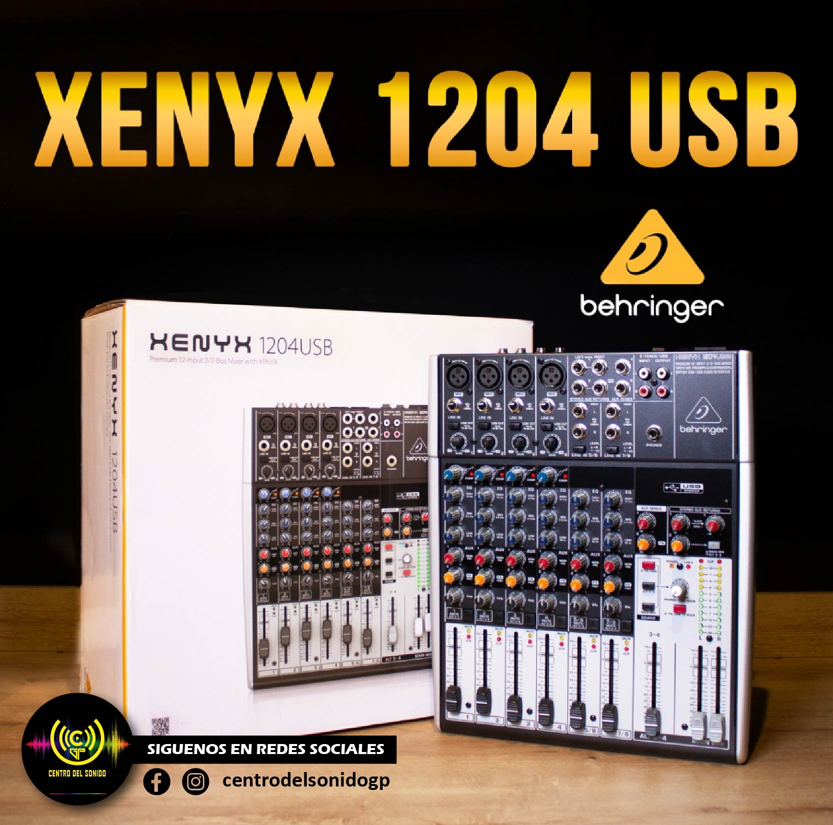 mezclador 1204usb behringer sin efectos mezclador 1204usb behringer sin efectos