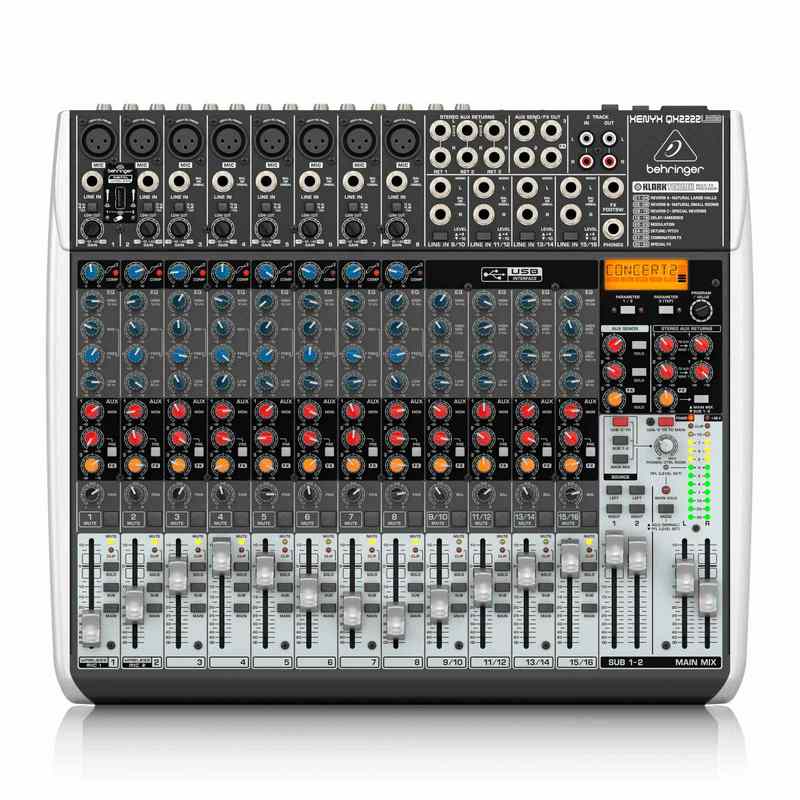 XENYXQX2222USB01 mezclador para estudio de 8 entradas xenyx qx2222usb