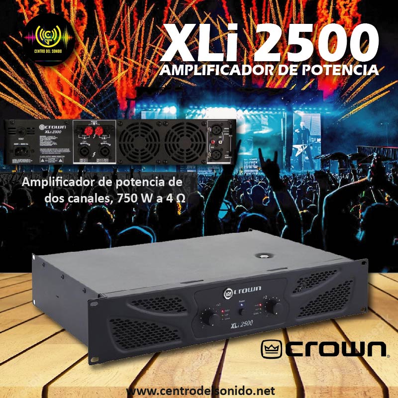 amplificador de potencia xli 2500 crown amplificador de potencia xli 2500 crown