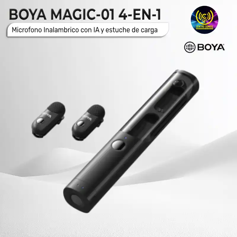 microfono inalambrico boya magic 01 4 en 1 con ia y estuche de carga microfono inalambrico boya magic 01 4 en 1 con ia y estuche de carga
