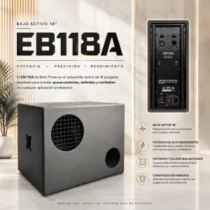 eb118a bajo activo 18″ beta three