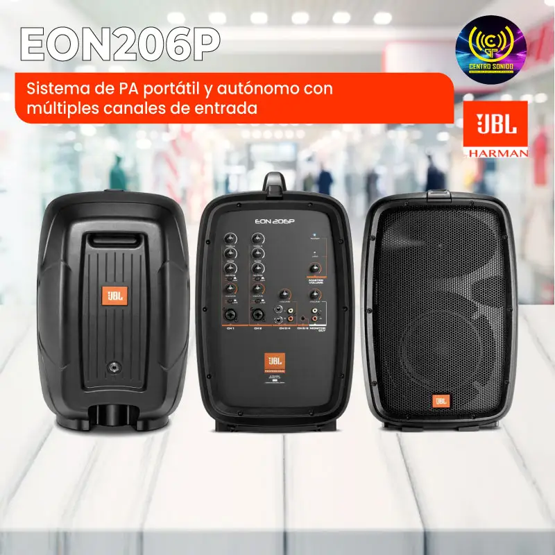 jbl eon206p sistema de pa portátil jbl eon206p sistema de pa portátil