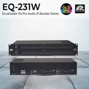 eq 231w ecualizador pa pro audio 31 bandas stereo