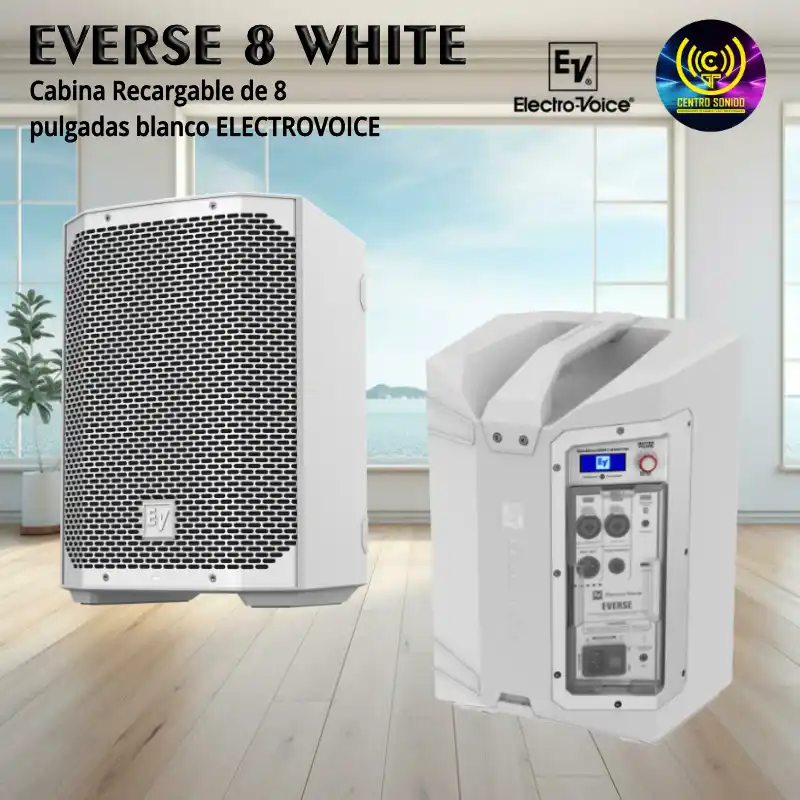 cabina recargable de 8 pulgadas blanco everse 8 electrovoice cabina recargable de 8 pulgadas blanco everse 8 electrovoice