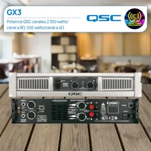potencia qsc gx3 canales