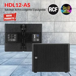 sub bajo activo colgante 12 pulgadas rcf hdl12 as