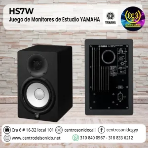 jueo de monitores de estudio hs7w yamaha