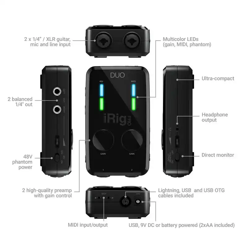 interfaz irig pro duo i/o interfaz irig pro duo i/o