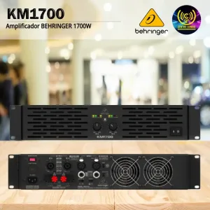 amplificador km1700 behringer 1700w