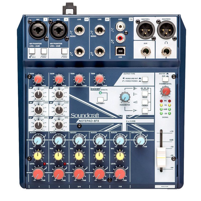consola con interfaz soundcraft notepad 8fx consola con interfaz soundcraft notepad 8fx