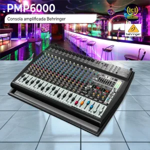 consola amplificada pmp6000 behringer