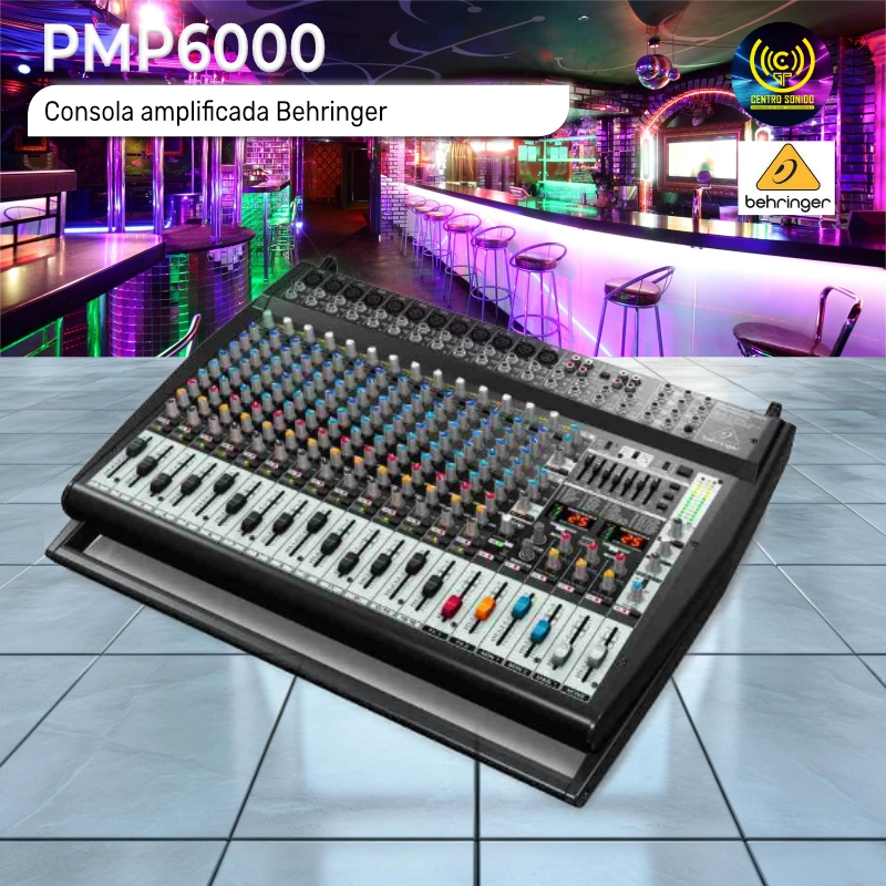 consola amplificada pmp6000 behringer consola amplificada pmp6000 behringer