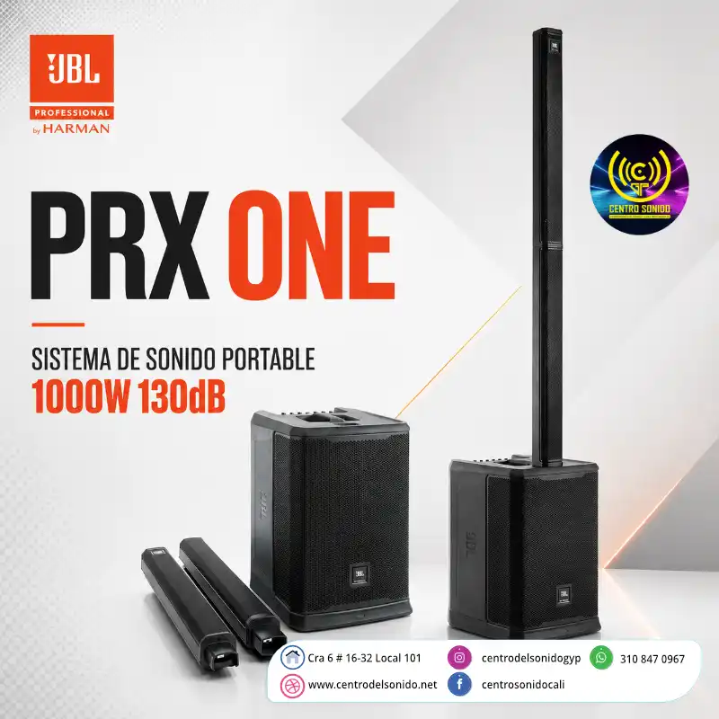 jbl prx one sistema de sonido portable 1000w 130db jbl prx one sistema de sonido portable 1000w 130db