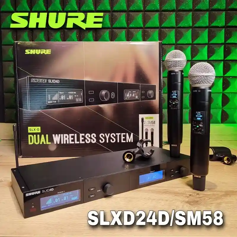 sistema inalámbrico dual shure slxd24d/sm58h55 sistema inalámbrico dual shure slxd24d/sm58h55