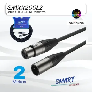 cable xlr roxtone smxx200l2 2 metros