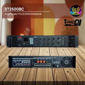 amplificador pro dj st2500bc 500w ambiental