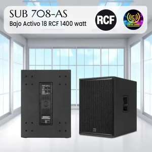 sub 708 as bajo activo 18 marca rcf 1400watt